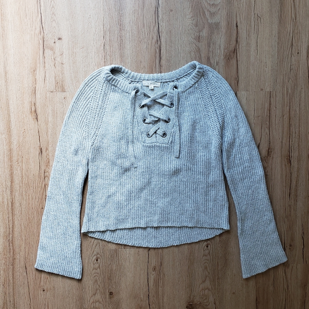 L.A. Hearts by PacSun Lace-Up Chenille Sweater